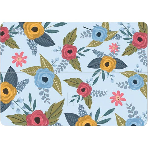 Blue Fall Flowers Surface Laptop Studio Skin